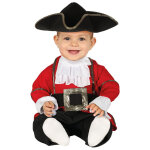 Dguisement combinaison pirate rouge bb