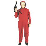 Dguisement combinaison voleur rouge adulte