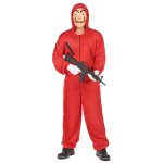 Dguisement combinaison voleur rouge adulte