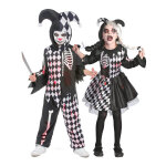 D�guisement de couple arlequin ensanglant� enfants