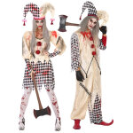 Dguisement de couple arlequins tueurs adulte