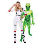 Dguisement de couple astronaute et extraterrestre mre et enfant