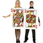 Dguisement couple cartes roi et reine de coeur
