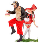 Dguisement de couple du chaperon rouge et du grand mchant loup