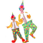 Dguisement de couple clown  pois pre et fils