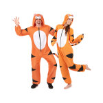 Dguisement de couple combinaison capuche tigre