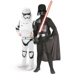 Dguisement de couple dark vador et stormtrooper enfant