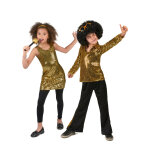 Dguisement de couple disco dor enfant