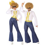 Dguisement de couple disco jean adulte