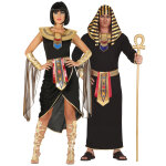 D�guisement de couple �gyptien noir adulte