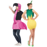 Dguisements couple flamant rose et ananas
