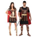 Dguisement de couple gladiateurs romains adulte