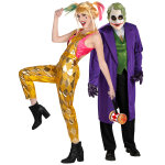Dguisement de couple harley quinn birds of prey et joker the dark knight halloween adulte