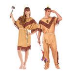Dguisement de couple indien bicolore adulte