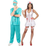 Dguisement de couple infirmire et docteur