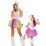Dguisement de couple licorne mre et fille