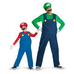 Dguisement de couple luigi et mario pre fils