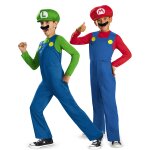 Dguisement de couple mario et luigi enfants