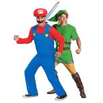 Dguisement de couple mario et zelda adultes