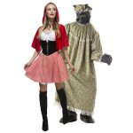 Dguisement de couple mre - grand et petit chaperon adultes