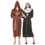 Dguisement de couple de moine et de nonne