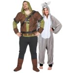 D�guisement de couple ogre grande taille et �ne adulte