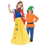 Dguisement de couple princesse et nain enfants