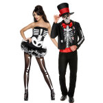Dguisement de couple squelette halloween