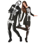 Dguisement de couple squelettes halloween adulte