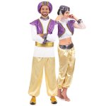 Dguisement de couple sultan et danseuse orientale adultes