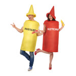 Dguisement de couple tubes moutarde et ketchup