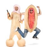 Dguisement de couple zizi et zzette adultes