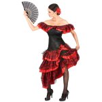 Dguisement danseuse de flamenco femme rouge et noir