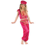 Dguisement danseuse orientale rose et or fille