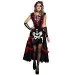Dguisement dia de los muertos jupon femme