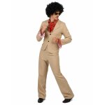 Dguisement disco beige  froufrous homme
