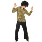 Dguisement disco dor  paillettes homme