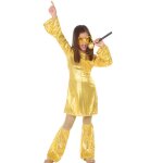 Dguisement disco gold fille
