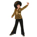 Dguisement disco or sequins garon