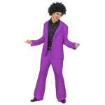 Dguisement disco violet adulte