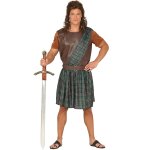 Dguisement cossais vert et marron homme