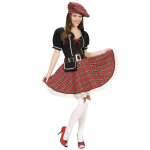 Dguisement cossaise carreaux rouge femme