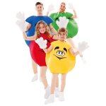 Dguisement de famille bonbon multicolore