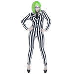 Dguisement fantme sordide  rayures femme