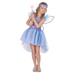 Dguisement fe violette voile bleu fille