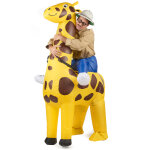 Dguisement girafe gonflable adulte