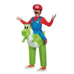 Dguisement gonflable mario sur yoshi nintendo enfants