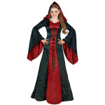 Dguisement gothique  capuche rouge et noir femme