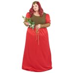 Dguisement grande taille mdival rouge femme
