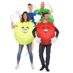 Dguisement de groupe bonbon multicolore adultes